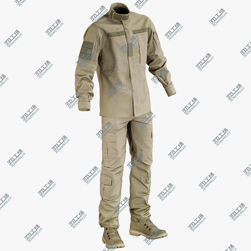 images/goods_img/20210313/Military Uniform With Boots Desert (2 cloth sides) 3D model/1.jpg
